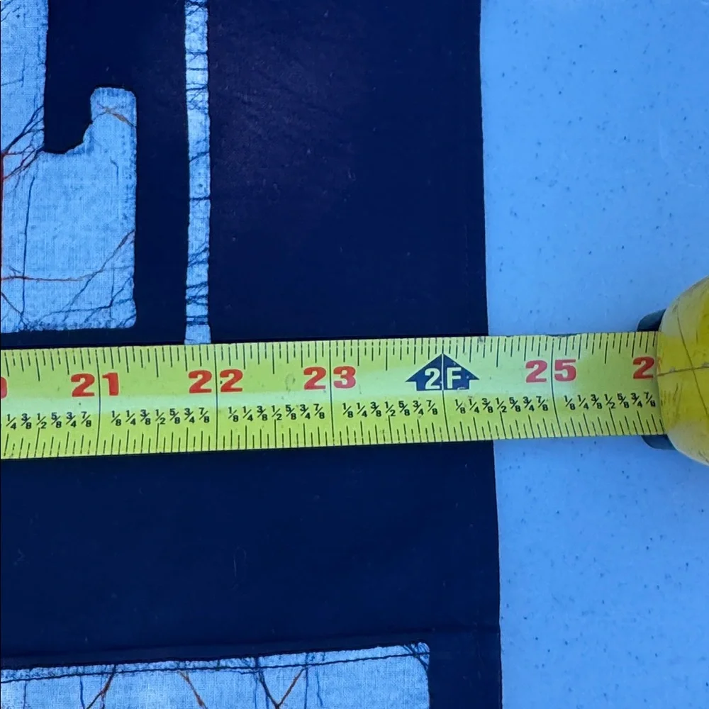 Chinese Dragon Batik Motif Wall Hangings in Black & Orange with Pockets, 24” - Picture 5 of 11